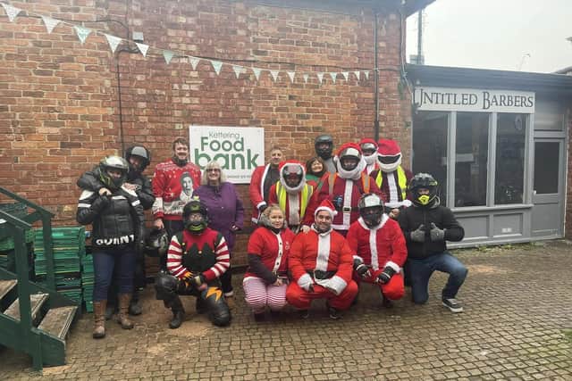 The Rising Sun Riders at their 2022 Santa Run.
