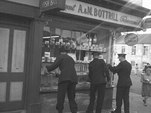 September 14, 1960 Car crash Bearwood Street Northampton at A & M Bottrill newsagent and tobacconist