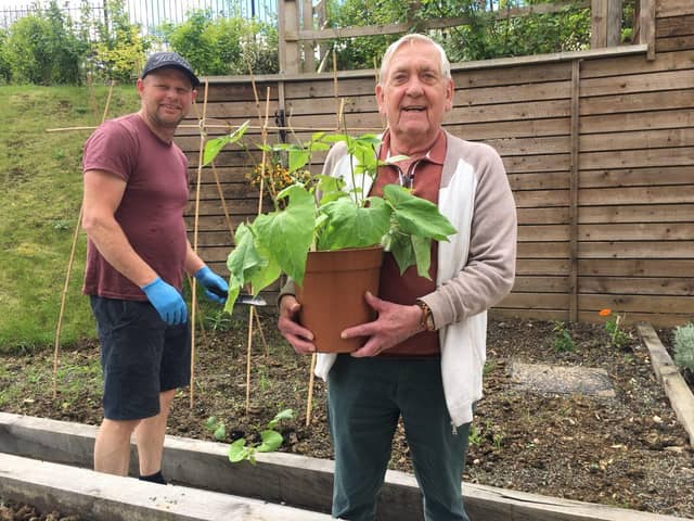 Richard with Paul our gardener