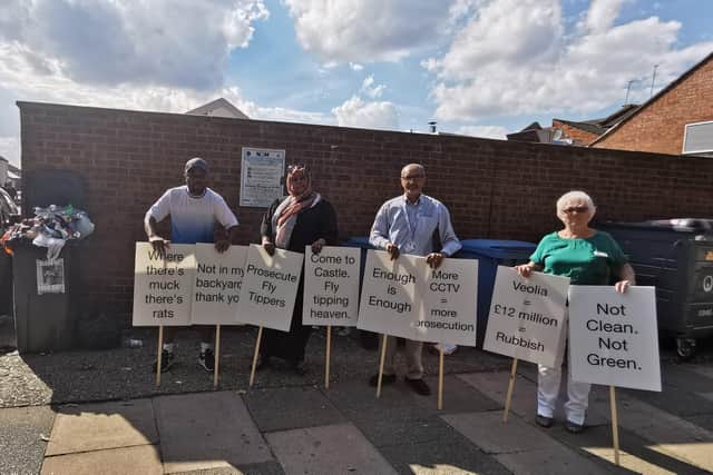 Castle ward councillors say they are on a 'war path' against fly-tipping and are calling on WNC to take more action