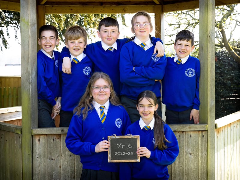 Year 6 leavers at Brington Primary School.