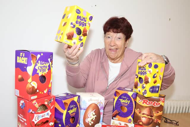 Mother Christmas - Jeanette Walsh with Easter eggs/National World