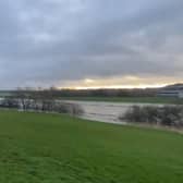 The River Nene is overflowing its banks. Photo: NN Weather.
