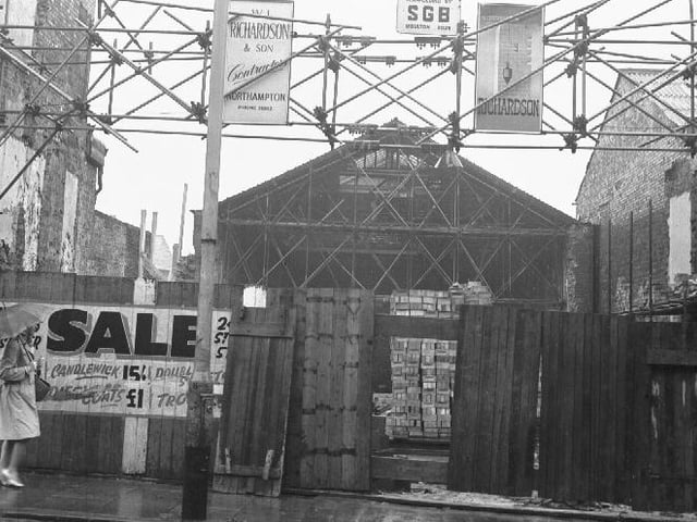 Conservative Club demolition, Northampton, February 25, 1960