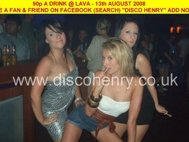 Nostalgic pictures from a '90p a drink' night out at Lava in town