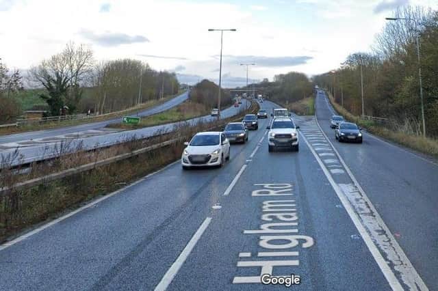 Traffic is slow on the A45 westbound following reports of a crash on Monday morning