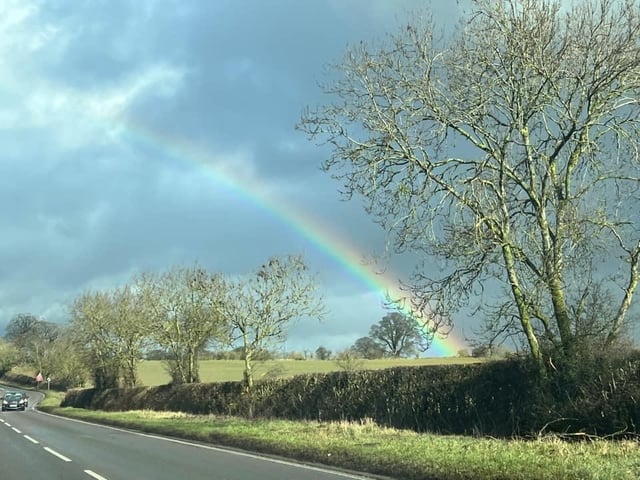 This photo was taken from Towcester Road looking over Milton Malsor.