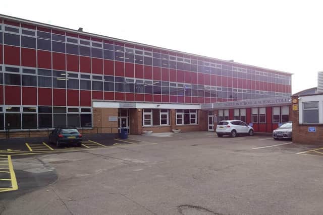 Moulton School and Science College in Pound Lane.