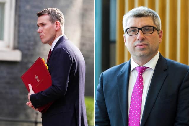 Minister for Housing and Planning Matthew Pennycook (picture: Press Association), left, and leader of West Northamptonshire Council, Councillor Mark Arnull