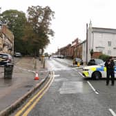 Part of Harborough Road in Kingsthorpe has been cordoned off by police.