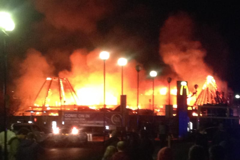 Fire at Red Hot World Buffet in Northampton. 18.12.13 Picture: Ryan Merrey