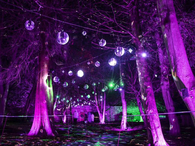 Take a look around the winter light trail, which is now open and will be until December 31.