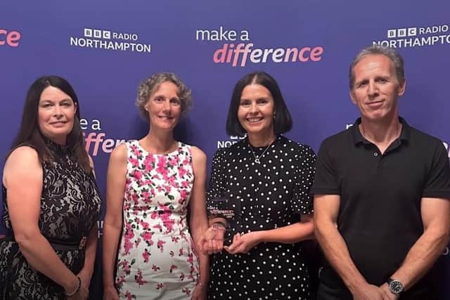 Nicola was the winner of the Green Award at the BBC Make a Difference ceremony in 2023. Photo: BBC Radio Northampton.