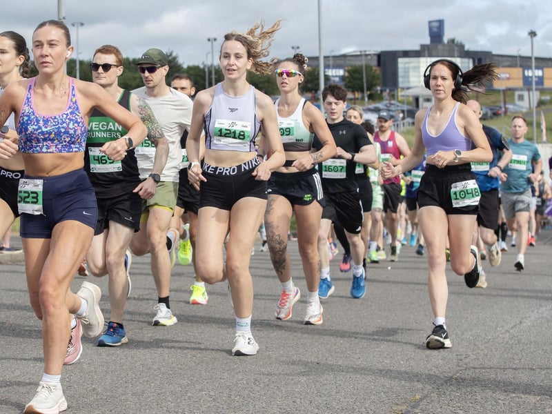 Hundreds of runners took part in the event on Sunday May 31, which started and ended at Sixfields Stadium.