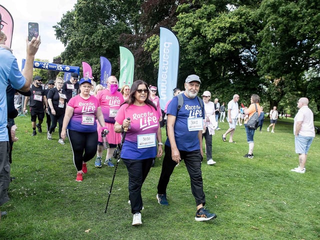 Abington Park turned pink on Sunday July 14 for the 3k and 5k Race for Life events.