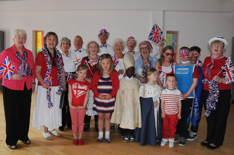 Young and old took to the stage at Valley Road Primary School,  Sunderland, when the Happy Day Singers from Age UK joined with pupils to sing a locally composed song to celebrate the Jubilee in 2012.
