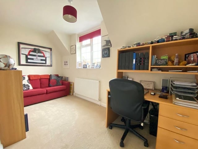 A spacious study room is the perfect home office