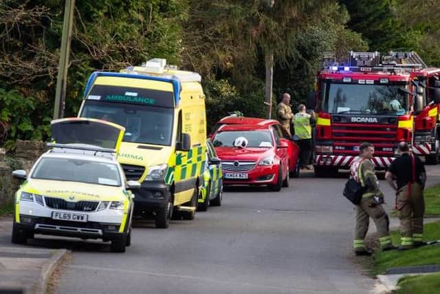 Emergency services have been at the scene in Quinton since Monday afternoon. Photo:Aperturenorthampton.com