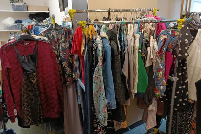 The community wardrobe at the Doddridge Centre in St James, Northampton.