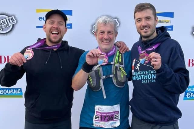 The members of Team Daisy are no strangers to fundraising and in October, the three men pictured took part in a marathon for the cause.