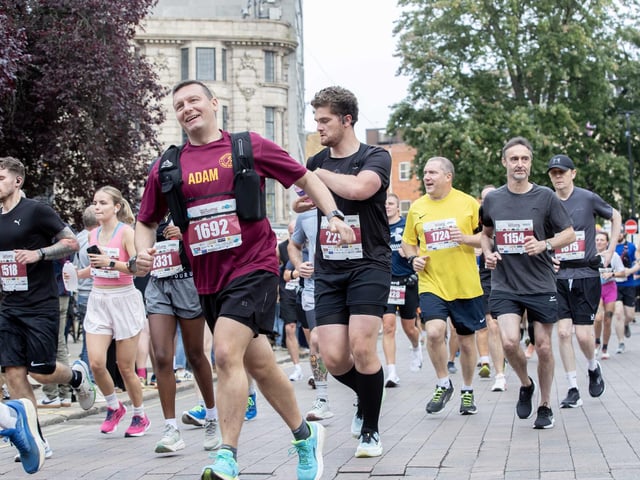 Hundreds of runners took part in the half marathon around the town on Sunday September 14.