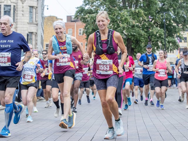 Hundreds of runners took part in the half marathon around the town on Sunday September 14.