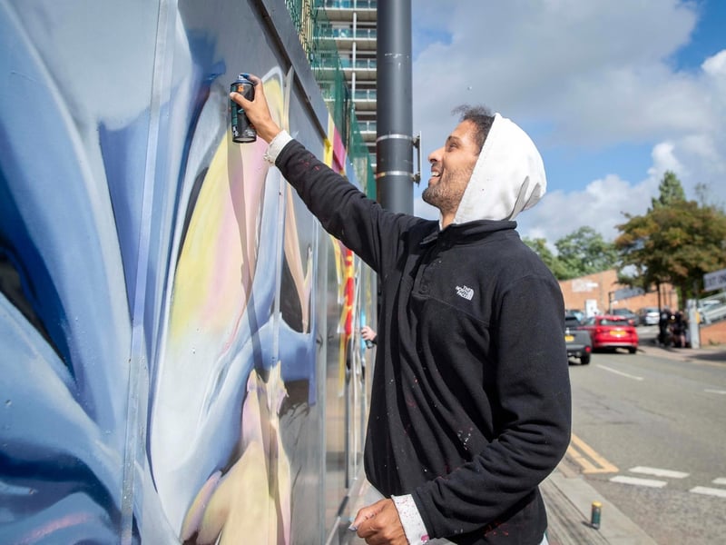 Wall Games transformed Northampton town centre into a creative open-air gallery