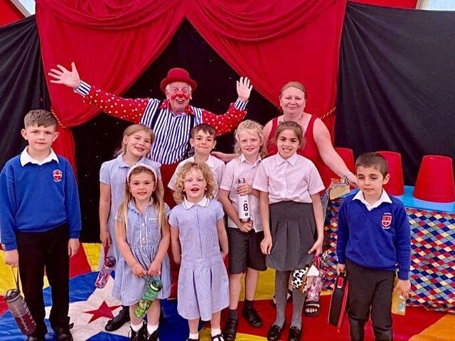 Children enjoyed the event that raised more than £3,600, which will be put towards a new outdoor classroom.