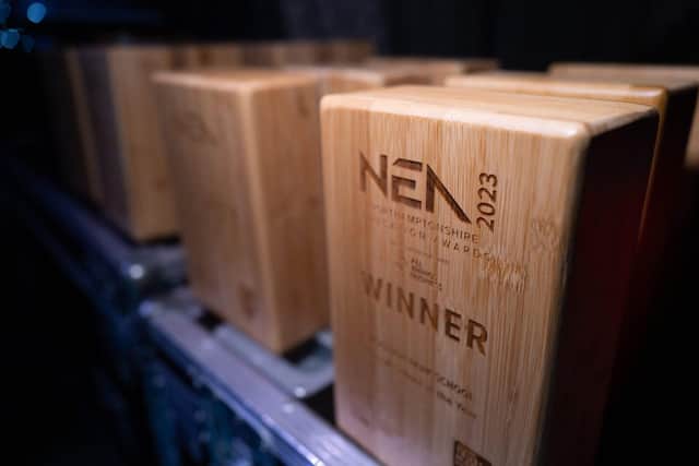 The Northamptonshire Education Awards used sustainable wooden awards as the prizes.