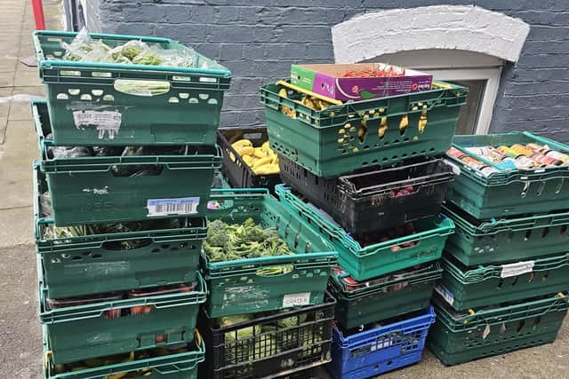 The larder offers a selection of food items.