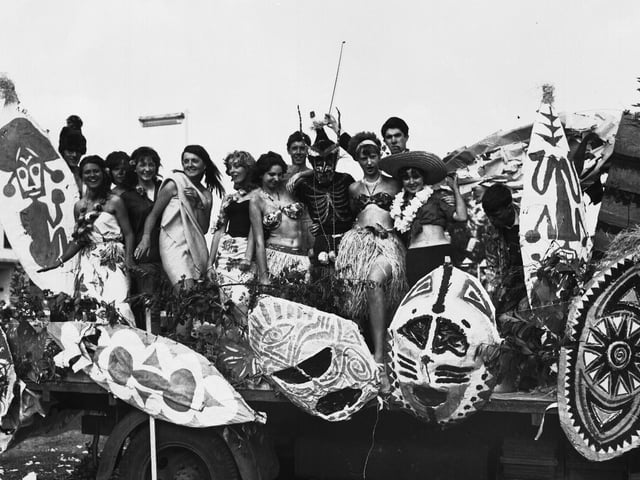 Northampton Carnival parade, Midsummer Meadow, June 21, 1962