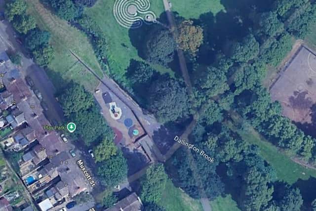 The incident happened near the play area at Victoria Park.