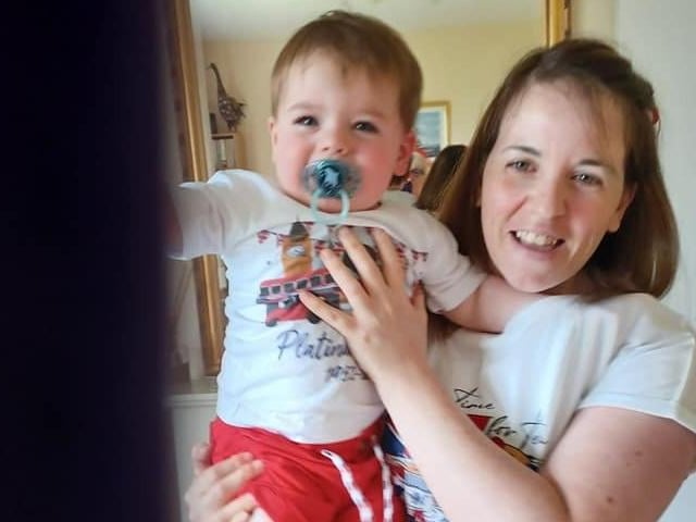Laura Ward and her little one dressed up for the occasion.