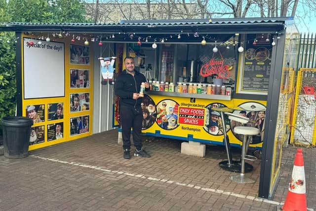 Only Foods & Sauces, which opened just eight weeks ago, is located in the Screwfix car park off Gladstone Close.