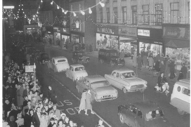 1969 - Christmas lights in Abington Street