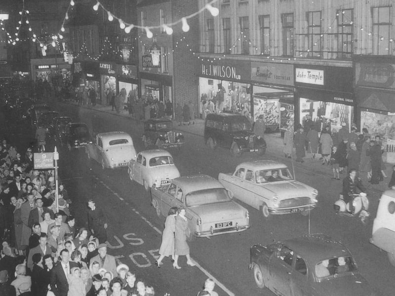 1969 - Christmas lights in Abington Street