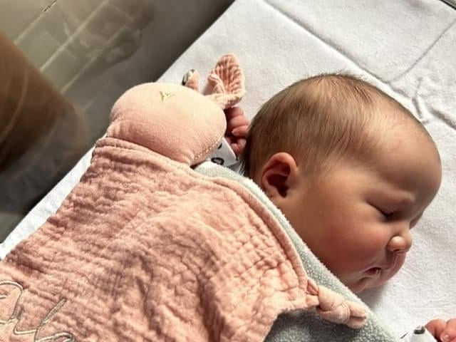 Orla Rose born at 4.23pm on June 29 at Northampton General Hospital, weighing 7lbs 15oz.