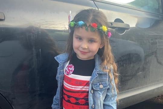 Grace, aged five, as Moana - and it's her birthday!
