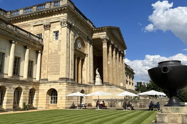 Enjoy refreshments at the Stowe House visitor centre and take in the views.