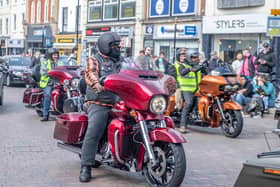 A total of 251 bikers turn up in force for the charity ride. Photo: Kirsty Edmonds.