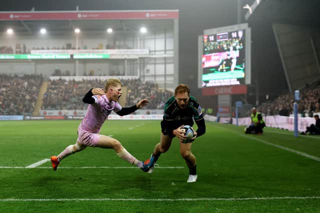 George Hendy grabbed a key second-half try for Saints (photo by David Rogers/Getty Images)
