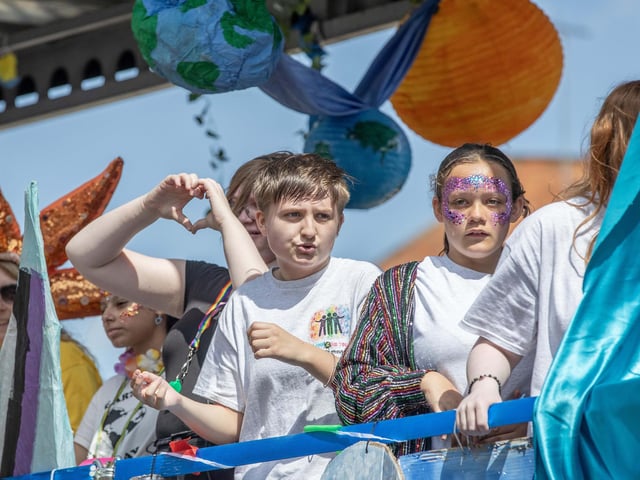 An explosion of joyous colour took over Northampton during the carnival on Saturday June 14.
