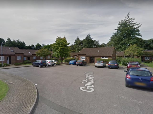 A total of 14 burglaries were reported to police as taking place in or near Goldcrest Court in April 2023.