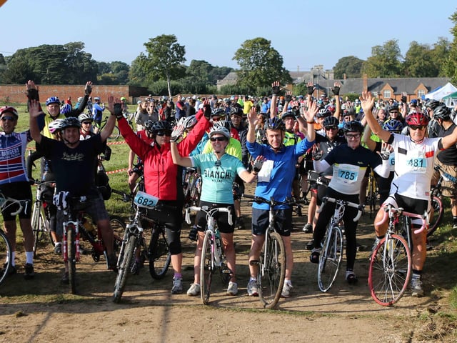 2014 - Cycle for Cynthia event at Lamport Hall to raise money for Cynthia Spencer Hospice.