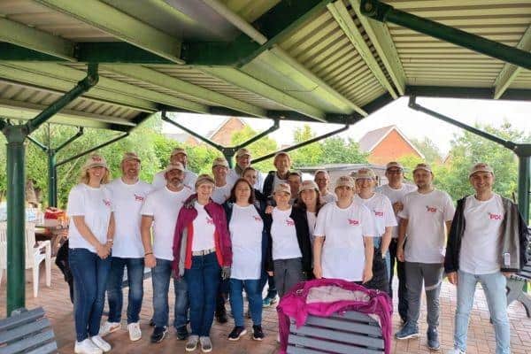 PDI International team at Lakeland Hospice in Corby