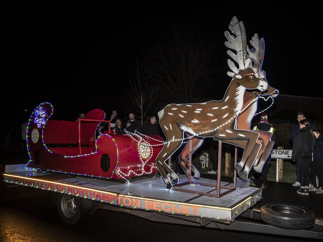 The Northampton Becket Rotary Club’s annual Santa’s sleigh tour at Buckton Fields on Wednesday December 21, 2022.