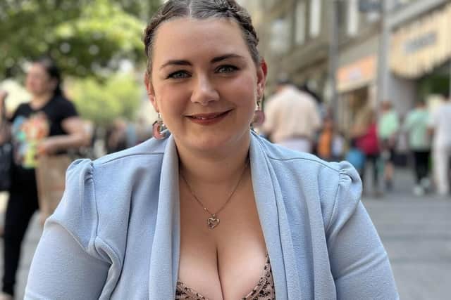 Robyn Herbert is pictured before her collapse from a spinal cyst over two months ago
