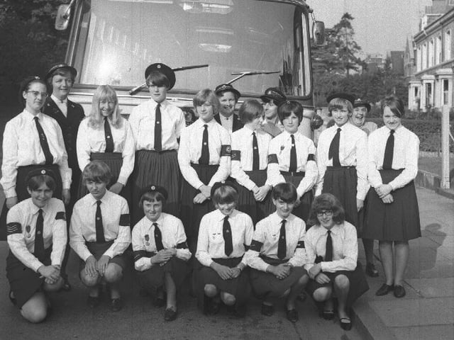 Red Cross Cadets off on a coach outing