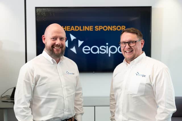 Technical Manager Rob Lloyd and Director Russell Smith present at the Awards Launch event.