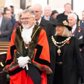 The Mayor and Mayoress at the High Sheriff's Court Service. Picture: Stu Vincent Photography